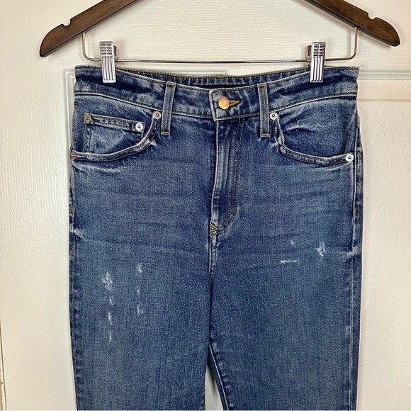 Cout De La Liberte Medium/Dark Wash High Rise Skinny Jeans Size 27 - Picture 9 of 11